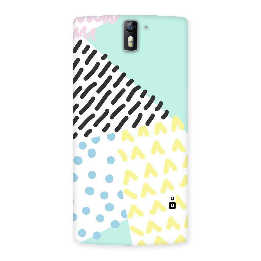 Abstract Pastel Back Case for One Plus One