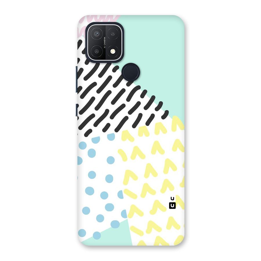 Abstract Pastel Back Case for Oppo A15