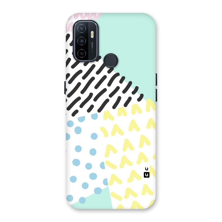Abstract Pastel Back Case for Oppo A32