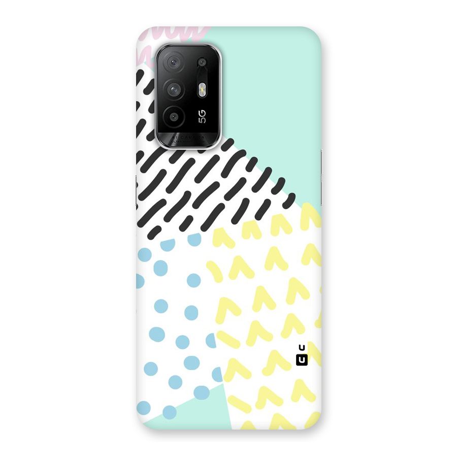 Abstract Pastel Back Case for Oppo F19 Pro Plus 5G