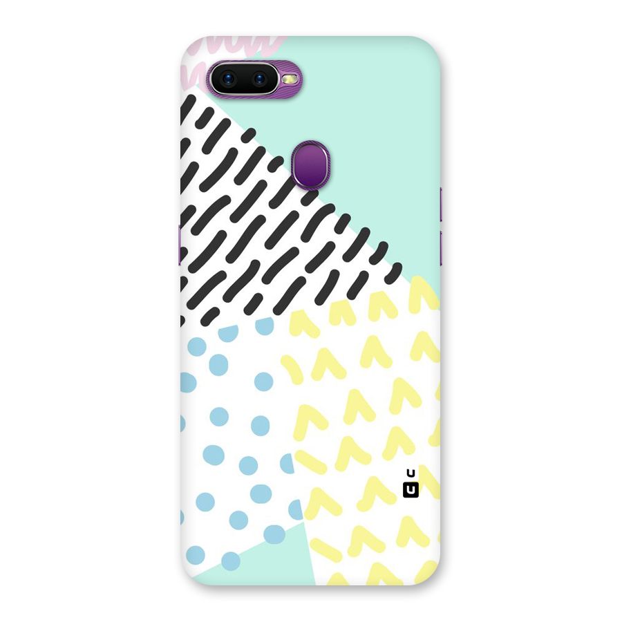 Abstract Pastel Back Case for Oppo F9