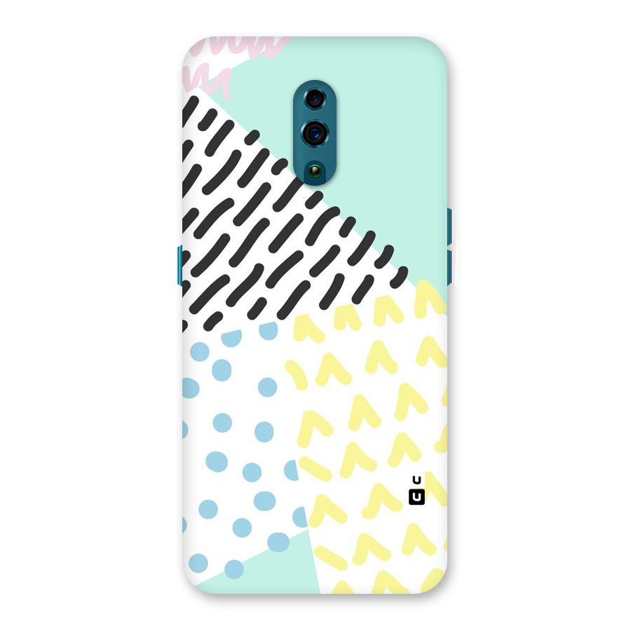 Abstract Pastel Back Case for Oppo Reno