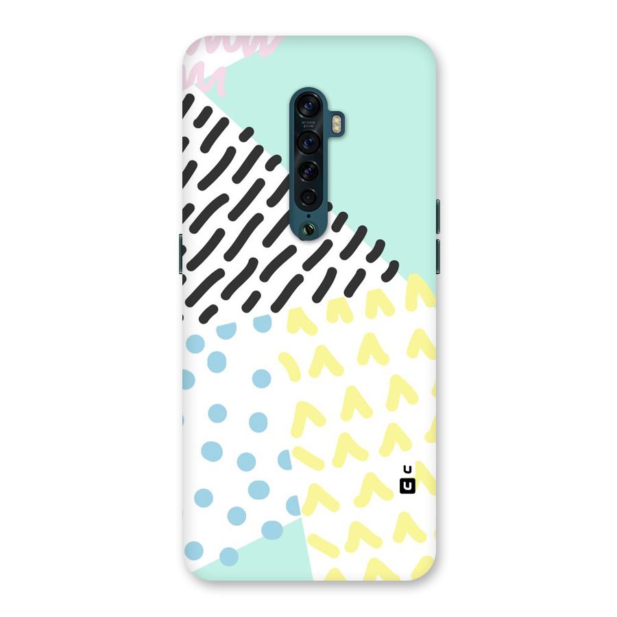 Abstract Pastel Back Case for Oppo Reno2