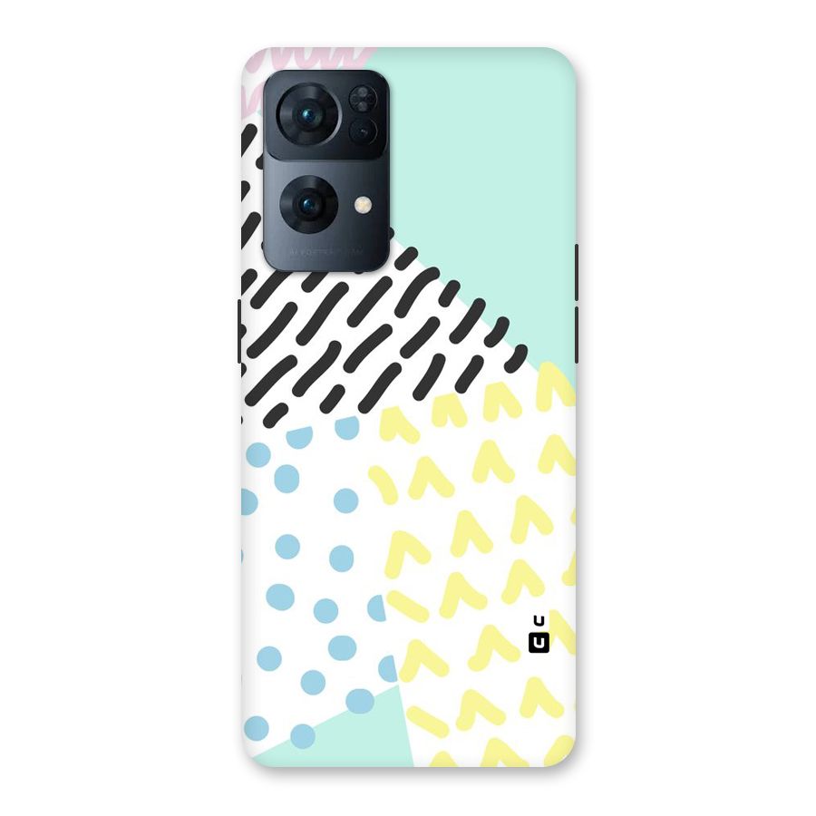 Abstract Pastel Back Case for Oppo Reno7 Pro 5G
