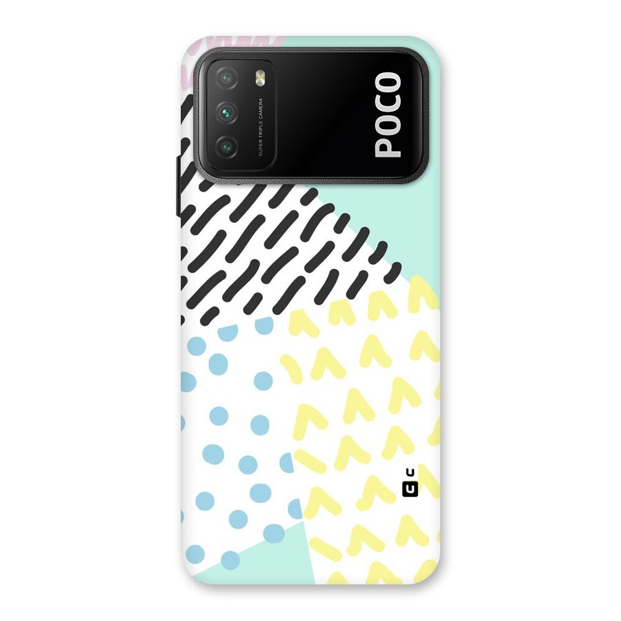 Abstract Pastel Back Case for Poco M3