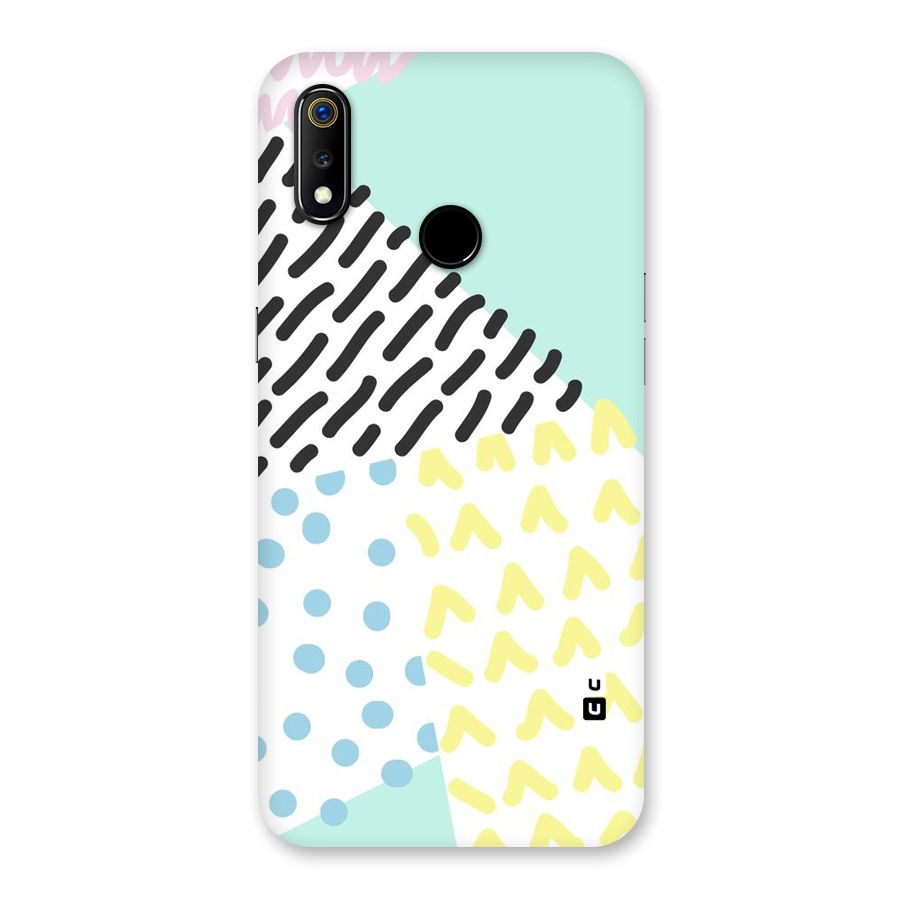 Abstract Pastel Back Case for Realme 3