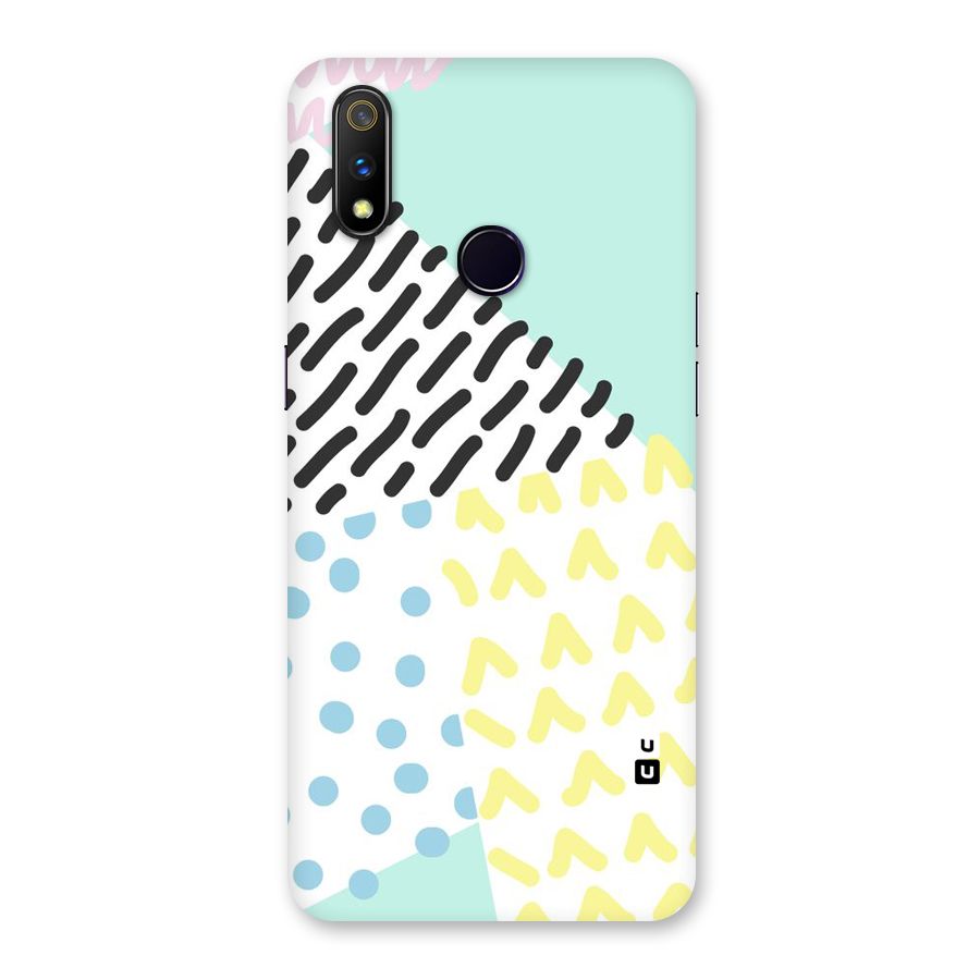 Abstract Pastel Back Case for Realme 3 Pro