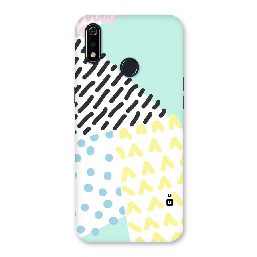 Abstract Pastel Back Case for Realme 3i