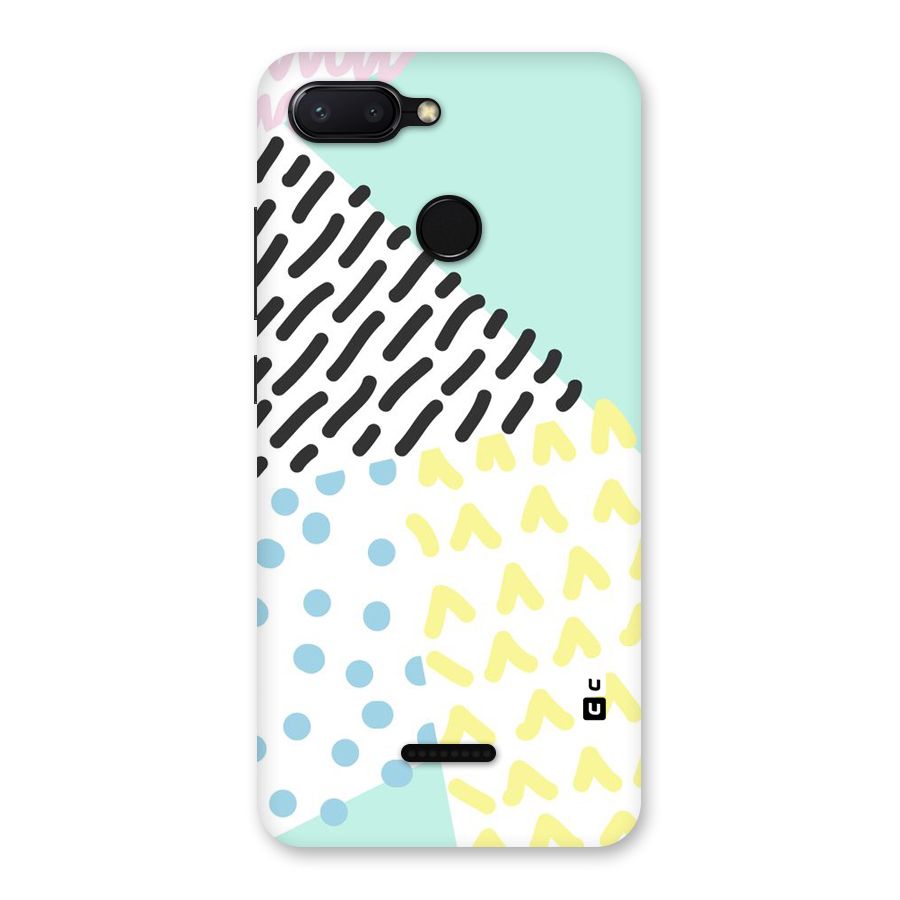 Abstract Pastel Back Case for Redmi 6