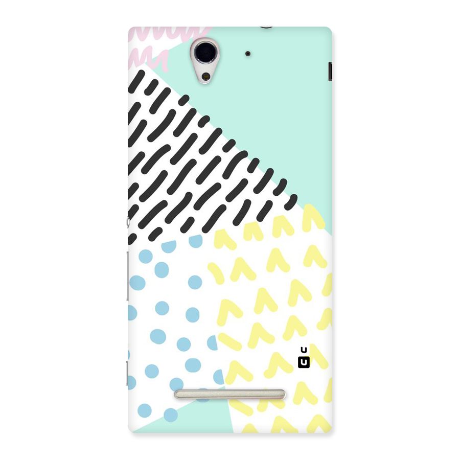 Abstract Pastel Back Case for Sony Xperia C3