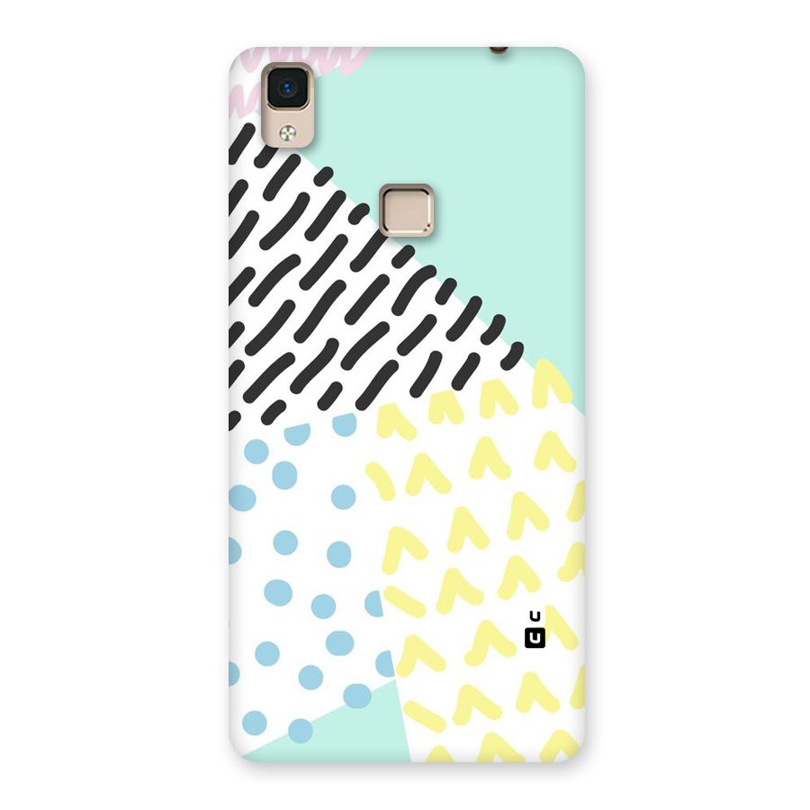 Abstract Pastel Back Case for V3 Max