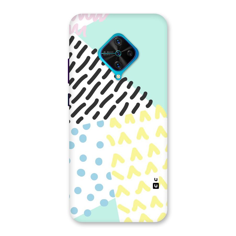 Abstract Pastel Back Case for Vivo S1 Pro