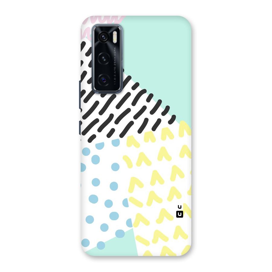 Abstract Pastel Back Case for Vivo V20 SE