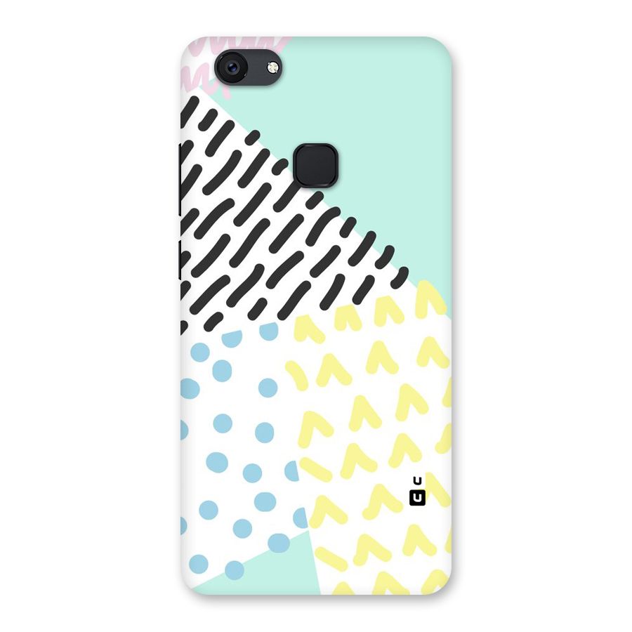 Abstract Pastel Back Case for Vivo V7 Plus