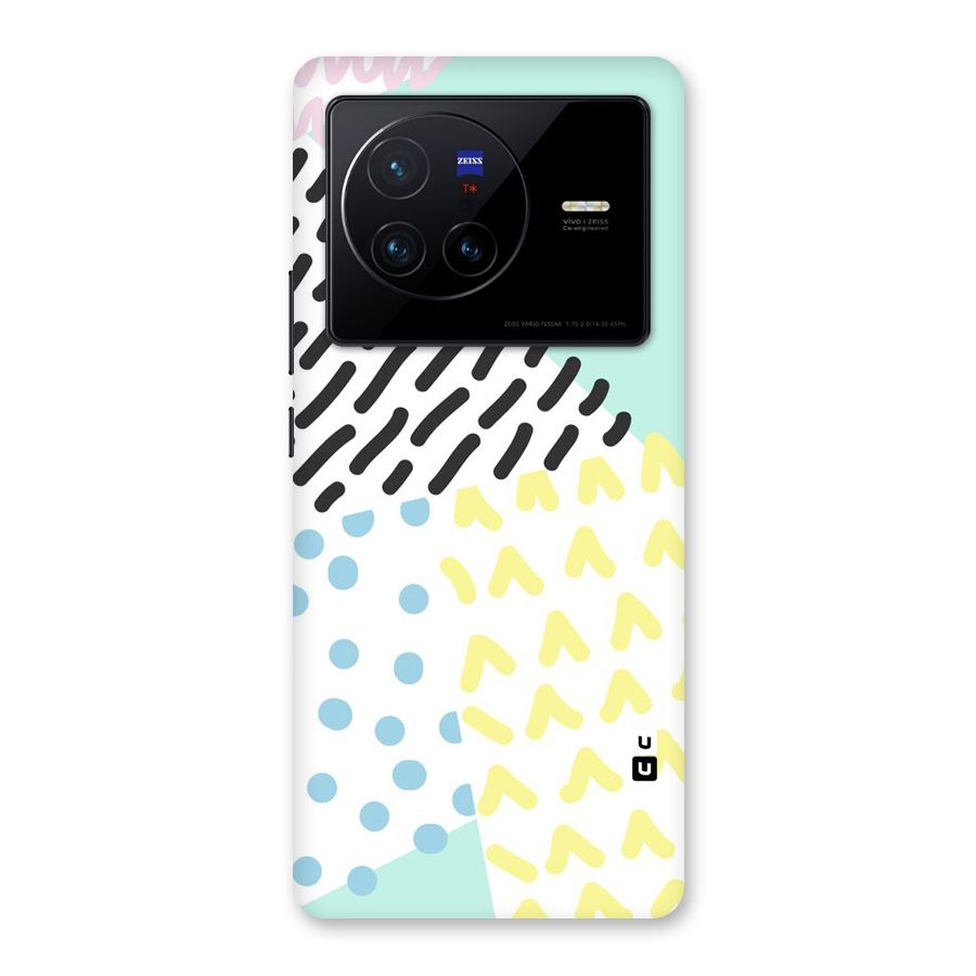 Abstract Pastel Back Case for Vivo X80
