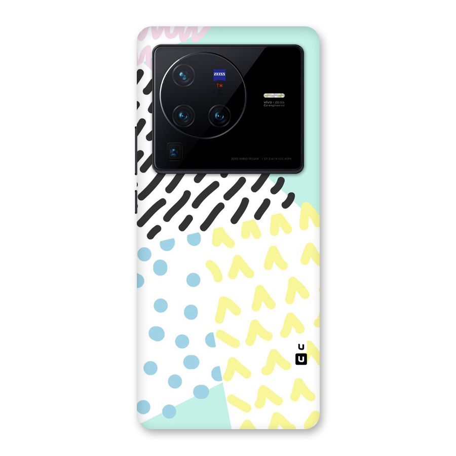 Abstract Pastel Back Case for Vivo X80 Pro