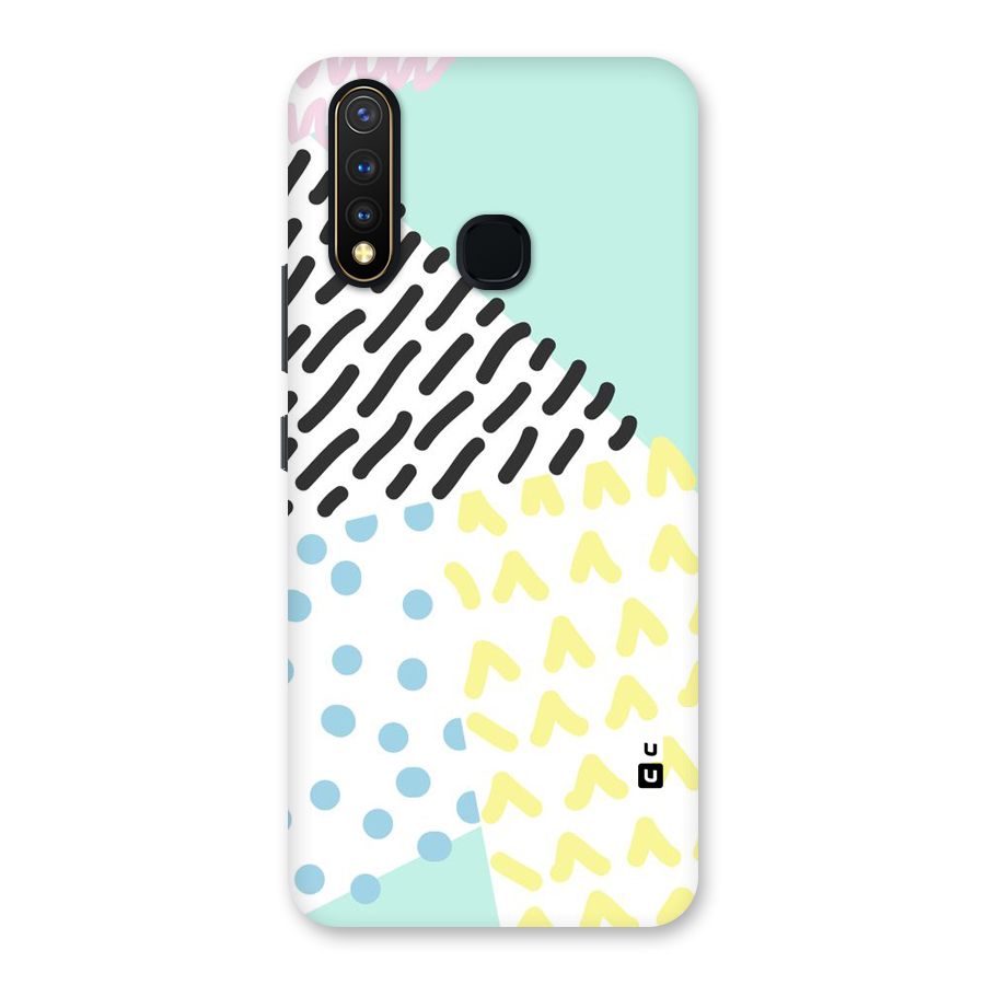 Abstract Pastel Back Case for Vivo Y19