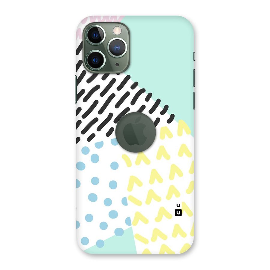 Abstract Pastel Back Case for iPhone 11 Pro Logo  Cut