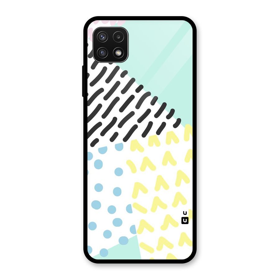 Abstract Pastel Glass Back Case for Galaxy A22 5G