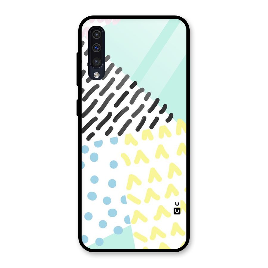 Abstract Pastel Glass Back Case for Galaxy A30s