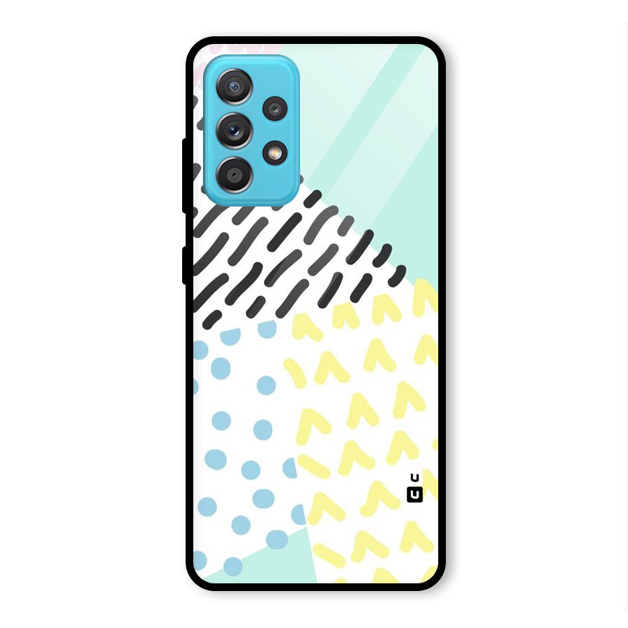 Abstract Pastel Glass Back Case for Galaxy A52s 5G