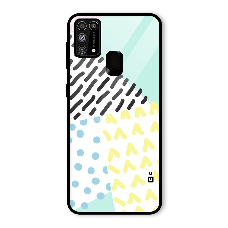 Abstract Pastel Glass Back Case for Galaxy F41