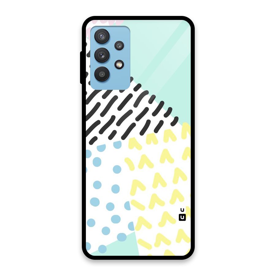 Abstract Pastel Glass Back Case for Galaxy M32 5G