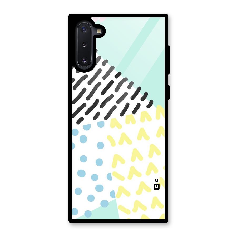 Abstract Pastel Glass Back Case for Galaxy Note 10