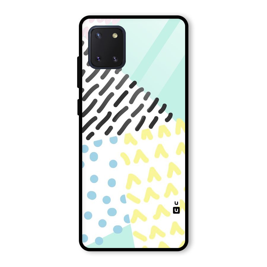 Abstract Pastel Glass Back Case for Galaxy Note 10 Lite
