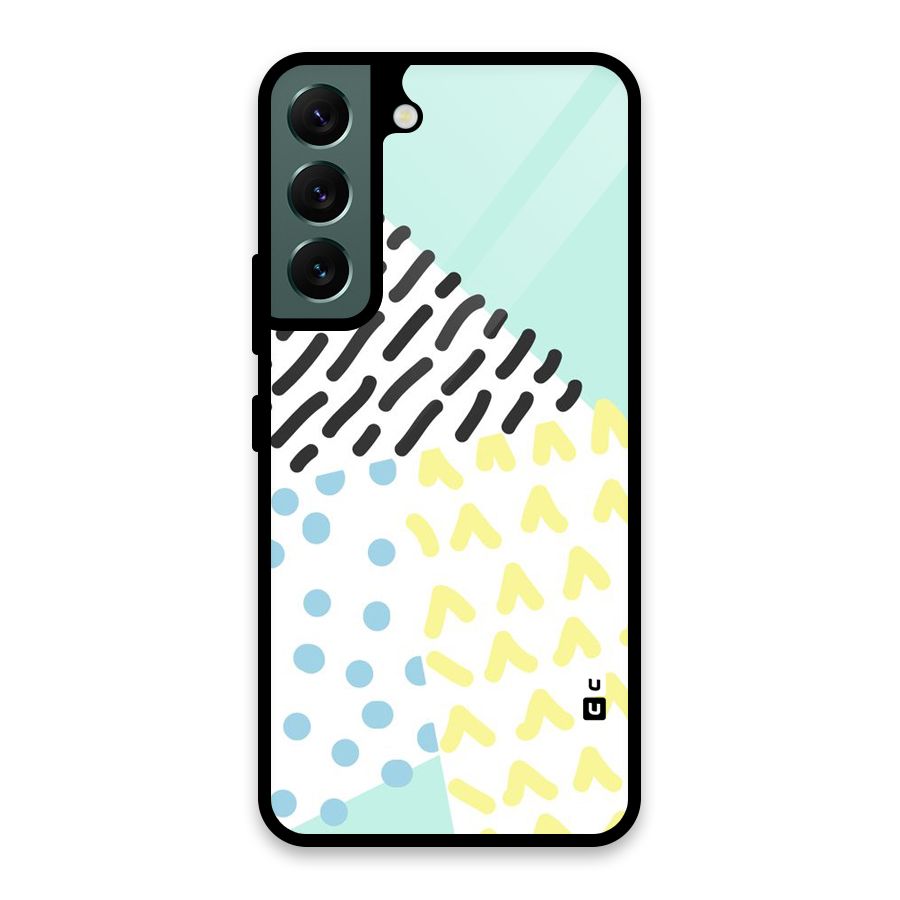 Abstract Pastel Glass Back Case for Galaxy S22 5G