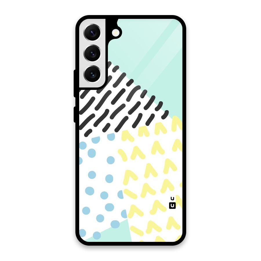 Abstract Pastel Glass Back Case for Galaxy S22 Plus 5G