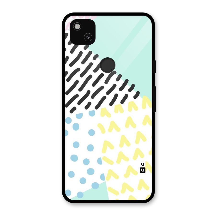 Abstract Pastel Glass Back Case for Google Pixel 4a