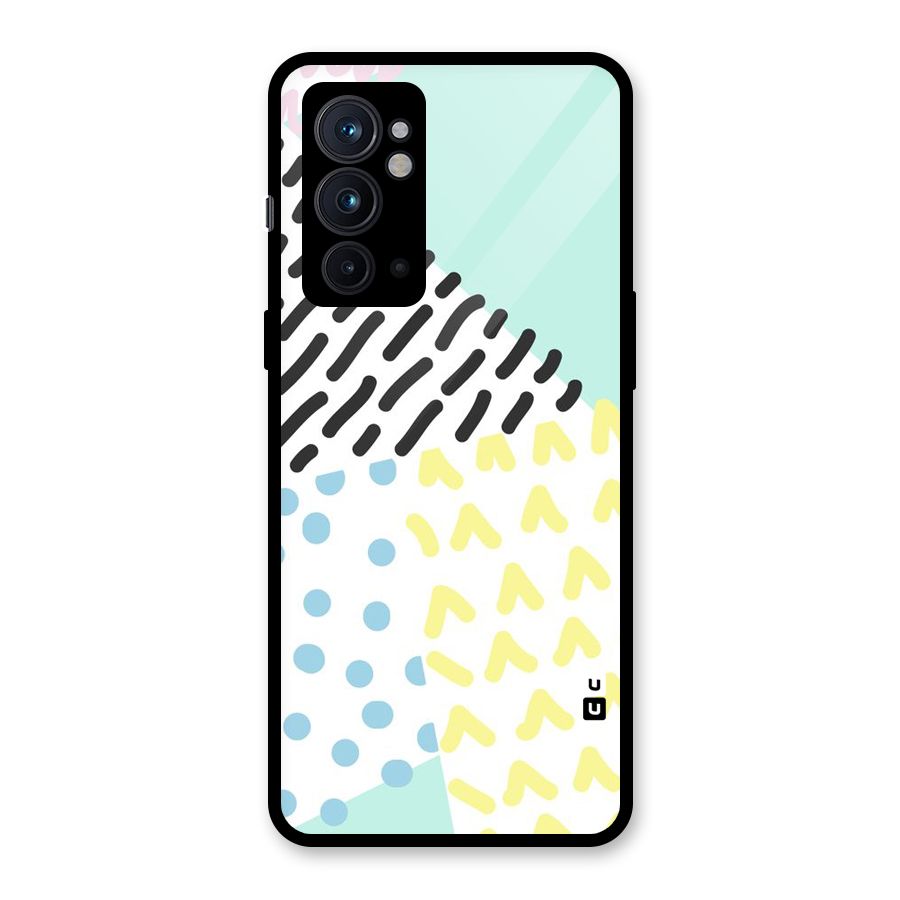 Abstract Pastel Glass Back Case for OnePlus 9RT 5G