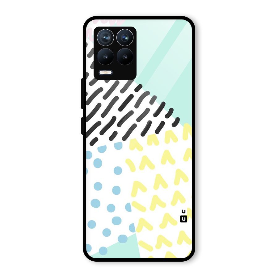 Abstract Pastel Glass Back Case for Realme 8