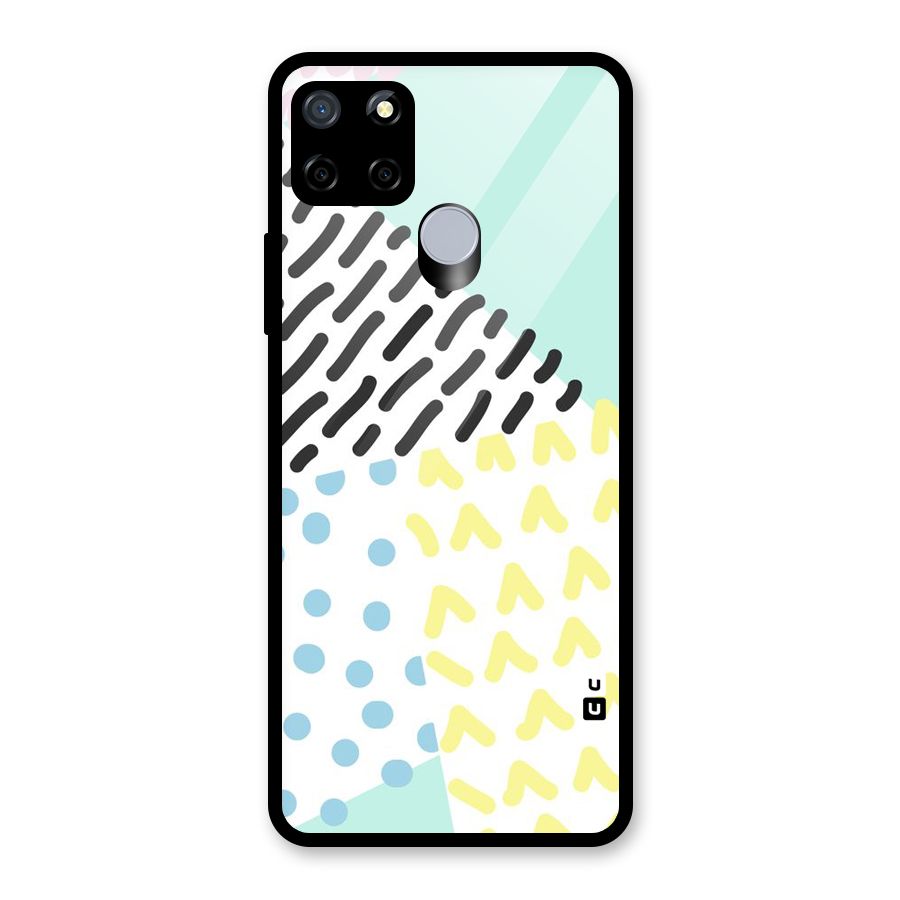Abstract Pastel Glass Back Case for Realme C12