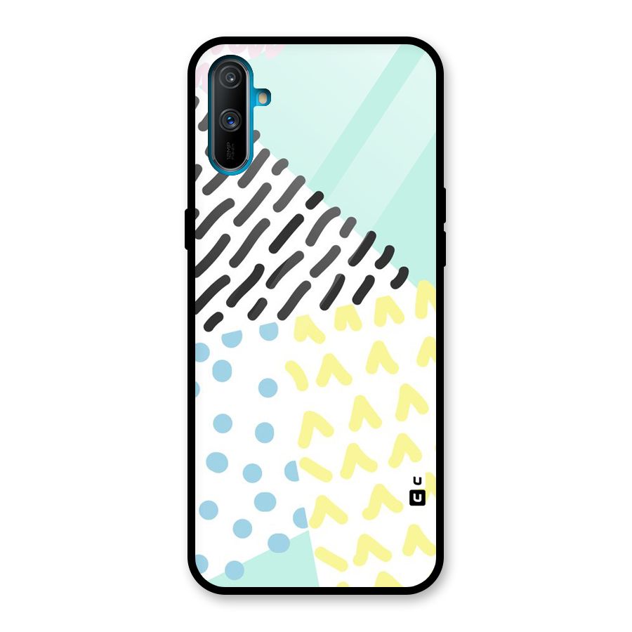 Abstract Pastel Glass Back Case for Realme C3