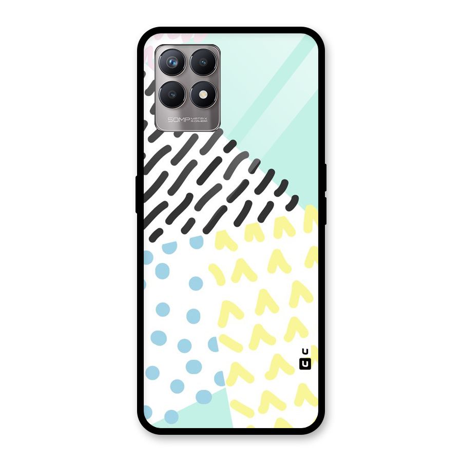 Abstract Pastel Glass Back Case for Realme Narzo 50