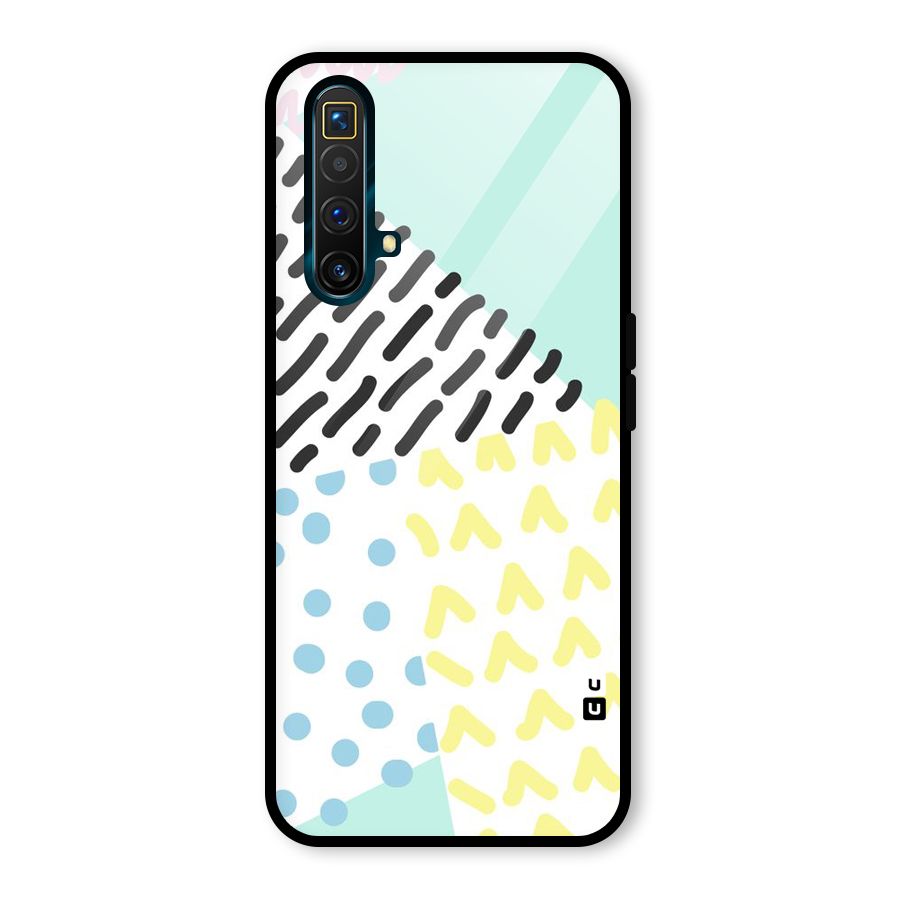 Abstract Pastel Glass Back Case for Realme X3