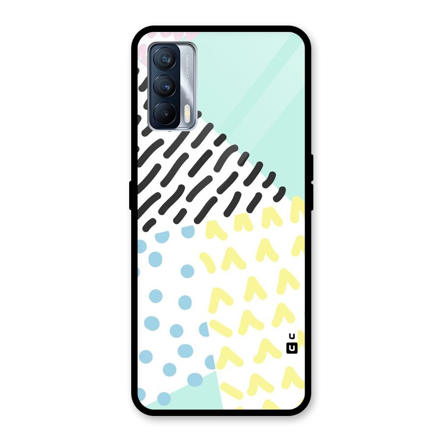 Abstract Pastel Glass Back Case for Realme X7