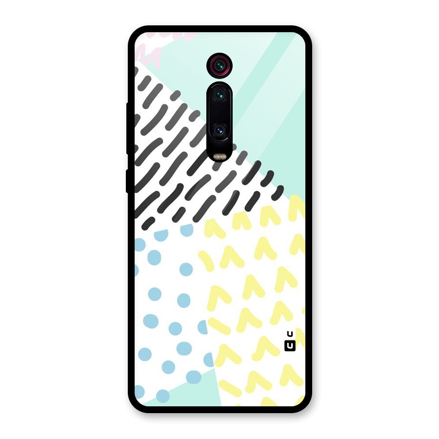 Abstract Pastel Glass Back Case for Redmi K20 Pro