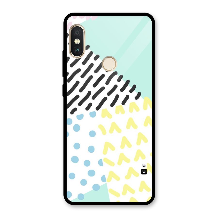 Abstract Pastel Glass Back Case for Redmi Note 5 Pro