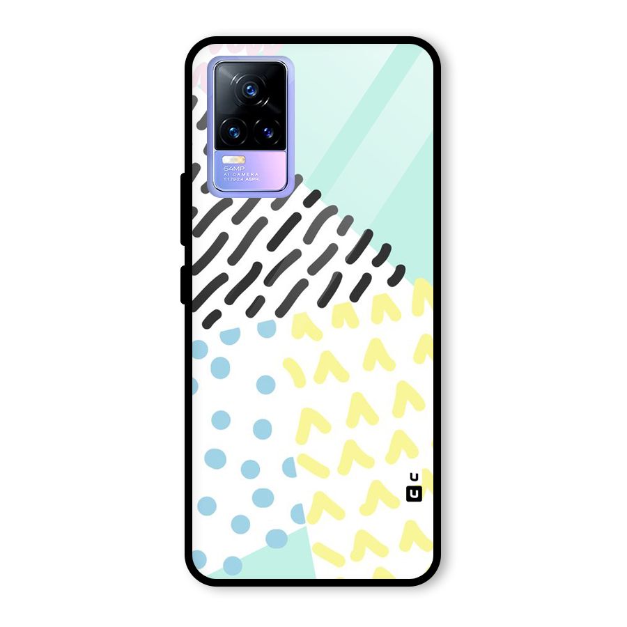 Abstract Pastel Glass Back Case for Vivo Y73