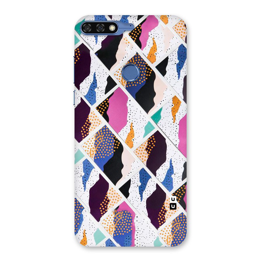 Abstract Polka Back Case for Honor 7C
