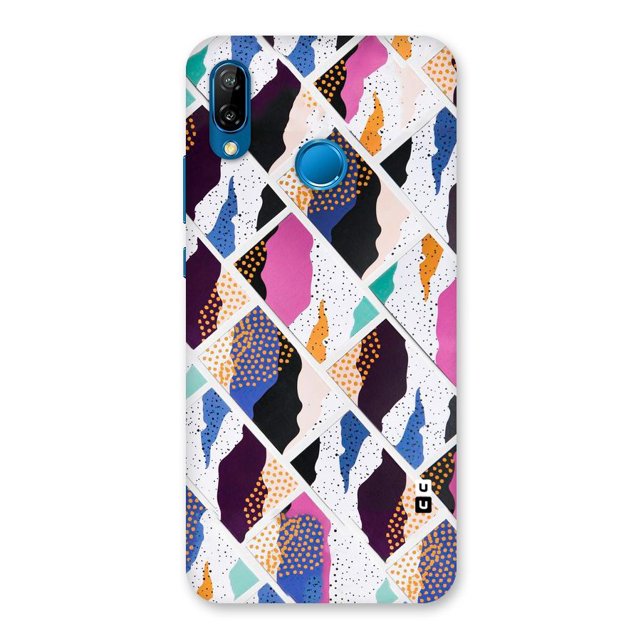 Abstract Polka Back Case for Huawei P20 Lite