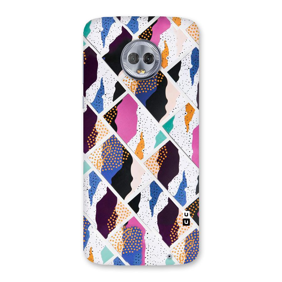 Abstract Polka Back Case for Moto G6 Plus