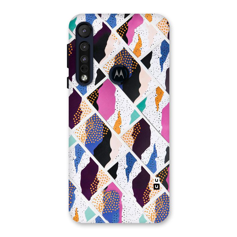 Abstract Polka Back Case for Motorola One Macro