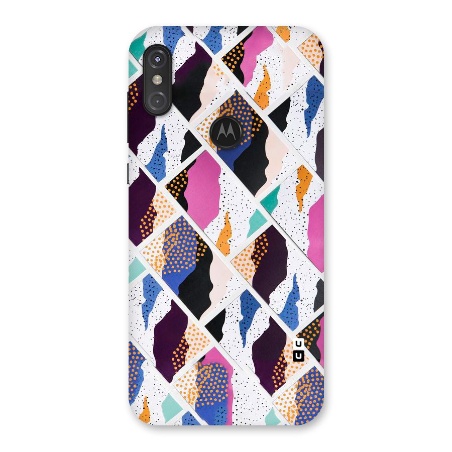 Abstract Polka Back Case for Motorola One Power