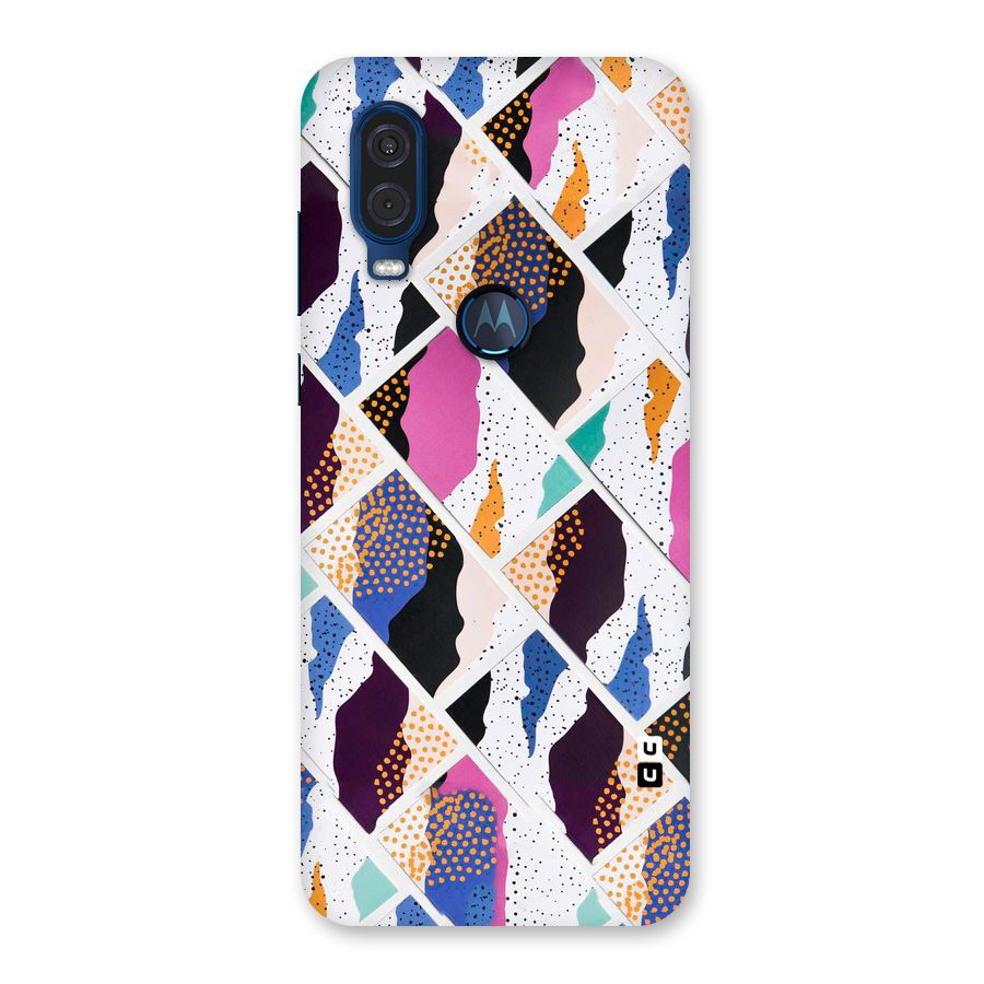 Abstract Polka Back Case for Motorola One Vision