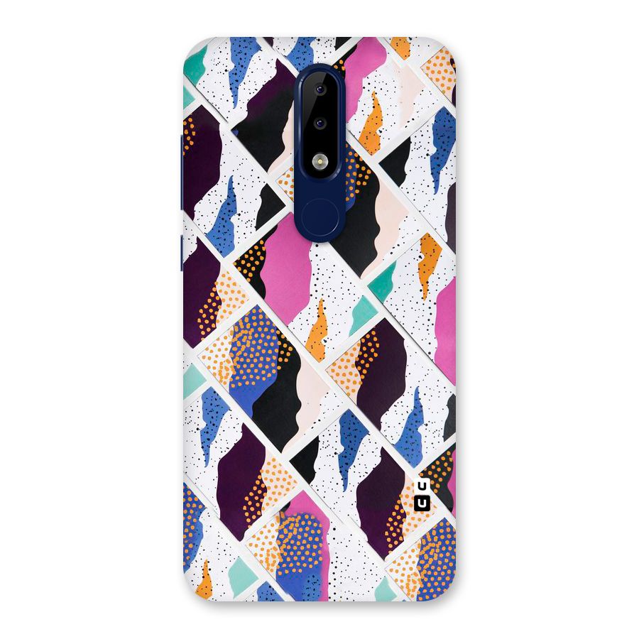Abstract Polka Back Case for Nokia 5.1 Plus