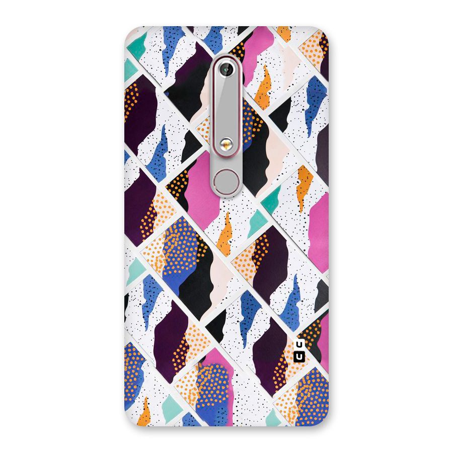 Abstract Polka Back Case for Nokia 6.1